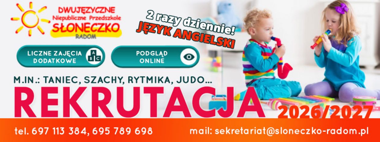 Niepubliczne Przedszkole Słoneczko w Radomiu